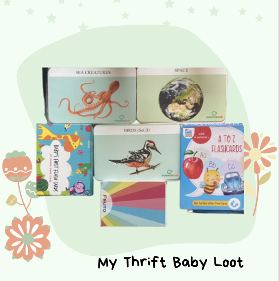 Preloved Assorted Flash Cards for Babies